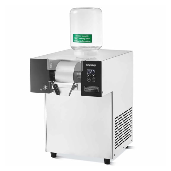Commercial Snowflake Ice Machine 397LBS/24H Stainless Steel Air Cooled for Ice Cream Slushies