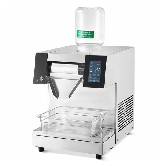 Commercial Snowflake Ice Machine 573LBS/24H Stainless Steel Air Cooled for Ice Cream Milkshakes