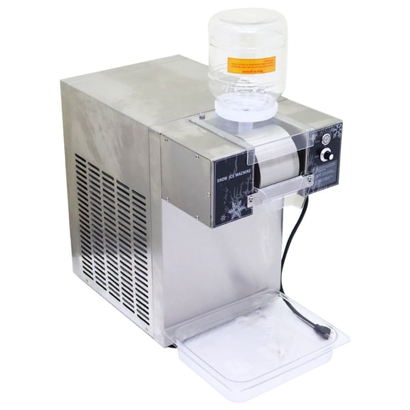 Commercial Snowflake Ice Making Machine Small Slushie Shaved Ice Making Machine with 2 Buckets
