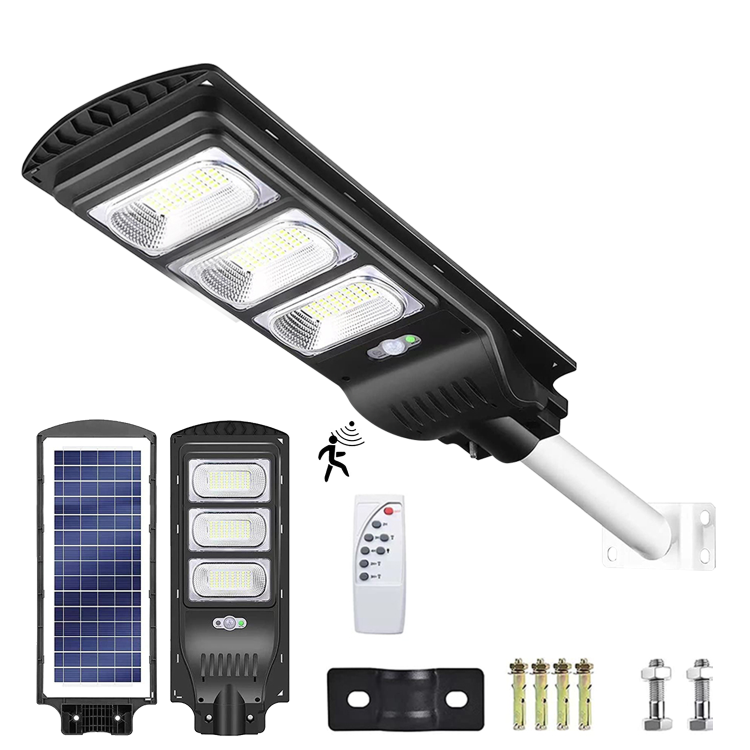 Hyper Tough 1500 Lumen LED Motion Activated Solar Path Light,Durable
