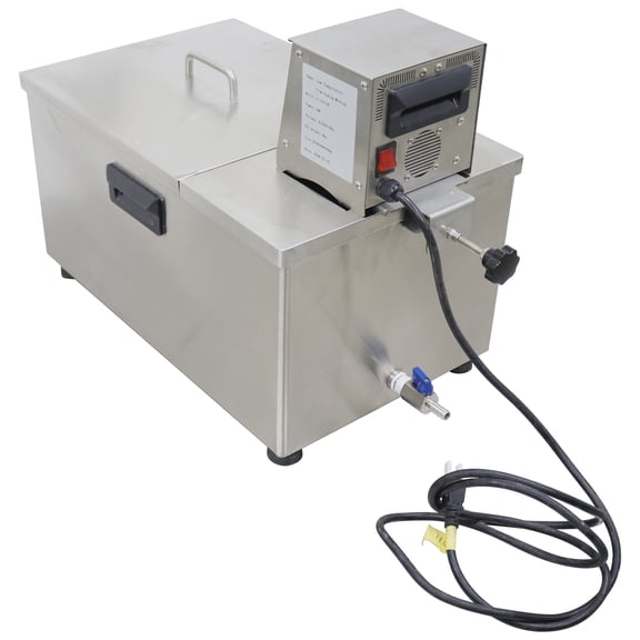 Commercial Sous Vide Slow Cooking Machine Constant Temperature Steak Thawing Machine Steel Vacuum Water Bath 20L 110V