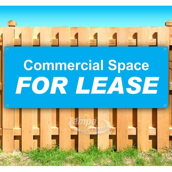 Commercial Space For Lease 13 oz Vinyl Banner With Metal Grommets