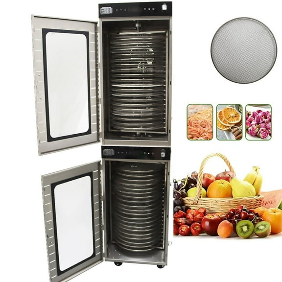 Commercial Stainless Steel 40 Layer Rotary Dryer Machine Food Dehydrator Pet Food Dehydrator 220V