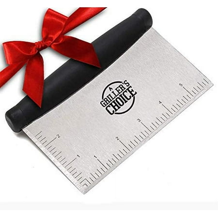 Commercial Stainless Steel Bench Scraper, Ergonomic Grips, Scraper Tool, Kitchen'scraper, Food Scraper, Pastry Scraper