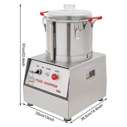 Commercial Stainless Steel Food Processor, 110V Electric Food Chopping Machine