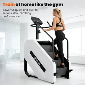 Commercial Stair Climber Machine with LED Display, 15 Speed Levels, 15-164 Steps per Minute