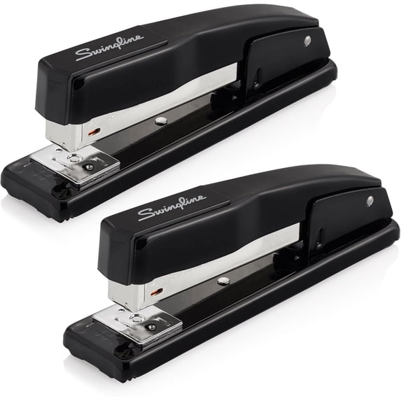 Commercial Stapler, 20 Sheet Capacity, Jam Free, Metal, 2 Pack, Black (44401AZ)