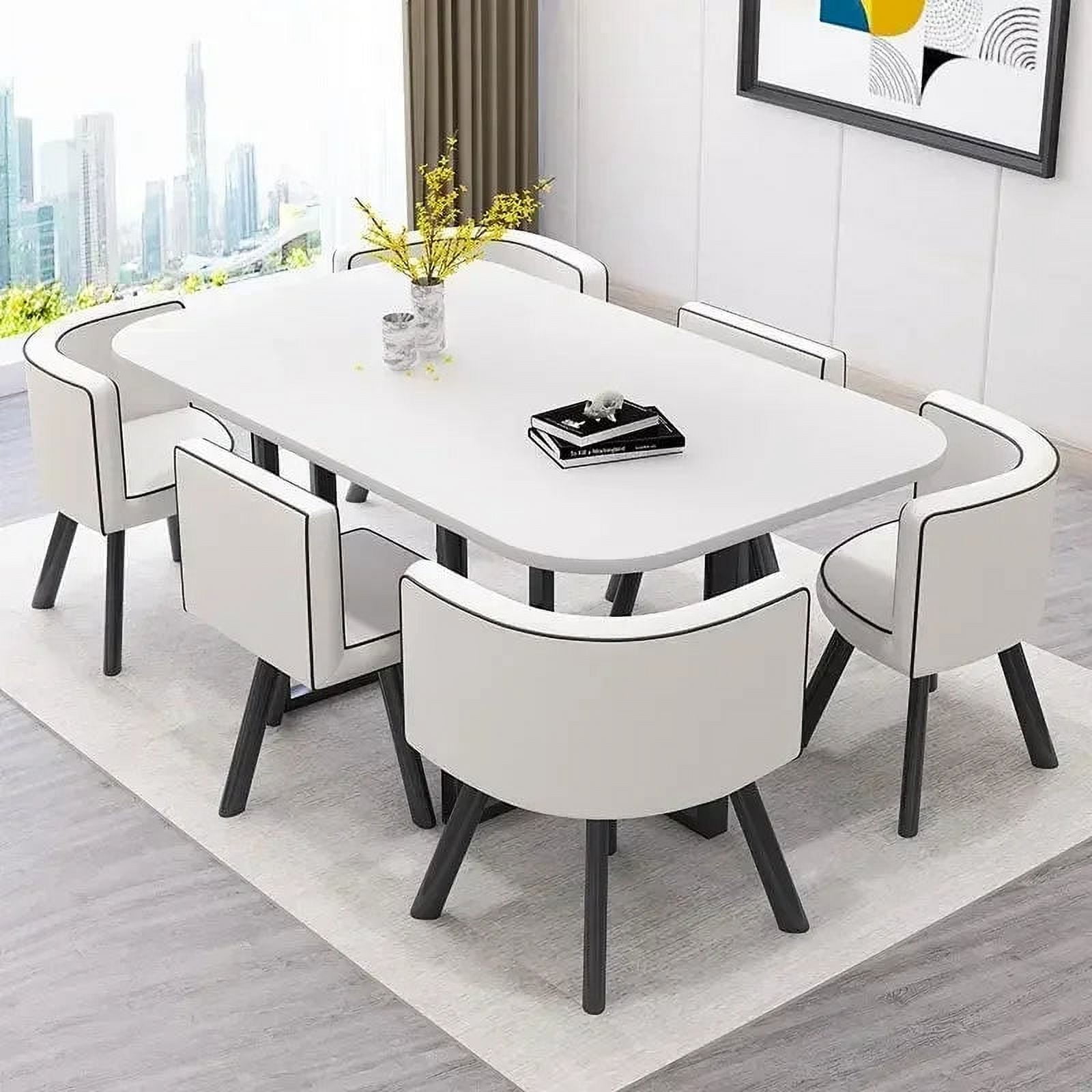 Commercial Store Negotiation Reception Home 6 People Round Simple