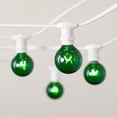 thumbnail image 1 of Commercial String Lights Commercial Globe String Lights 50ft E12 White Wire G40 Bulbs Green, 1 of 2