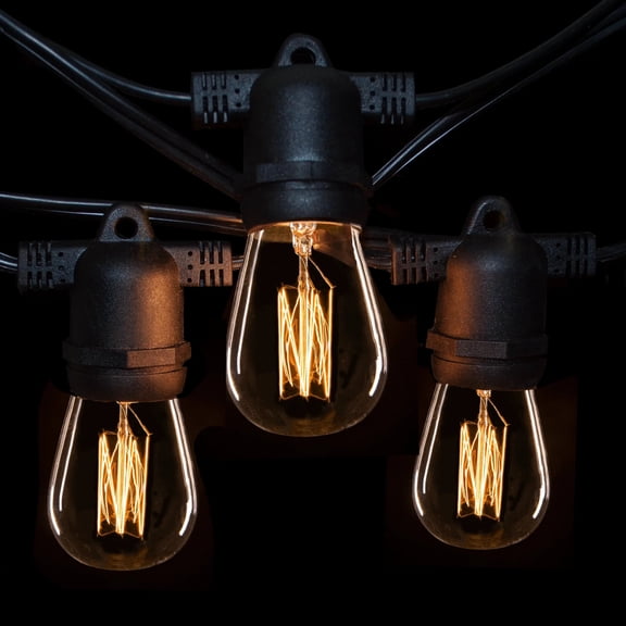 Commercial String Lights with S14 Lantern Edison E26 Light Bulbs