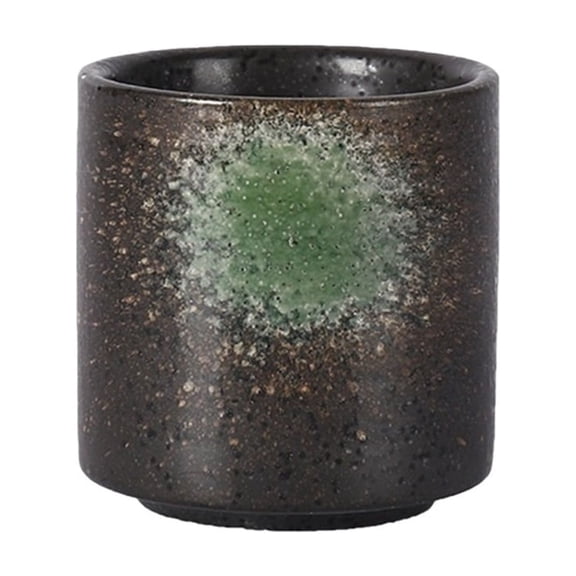 Commercial Sushi Cooking Ceramic Tableware Cups Straight High Foot Retro Water Cups