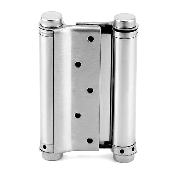 Commercial Swing Door Hardware Double Action Spring Hinges Rustproof Brushed Stainless Steel Finish