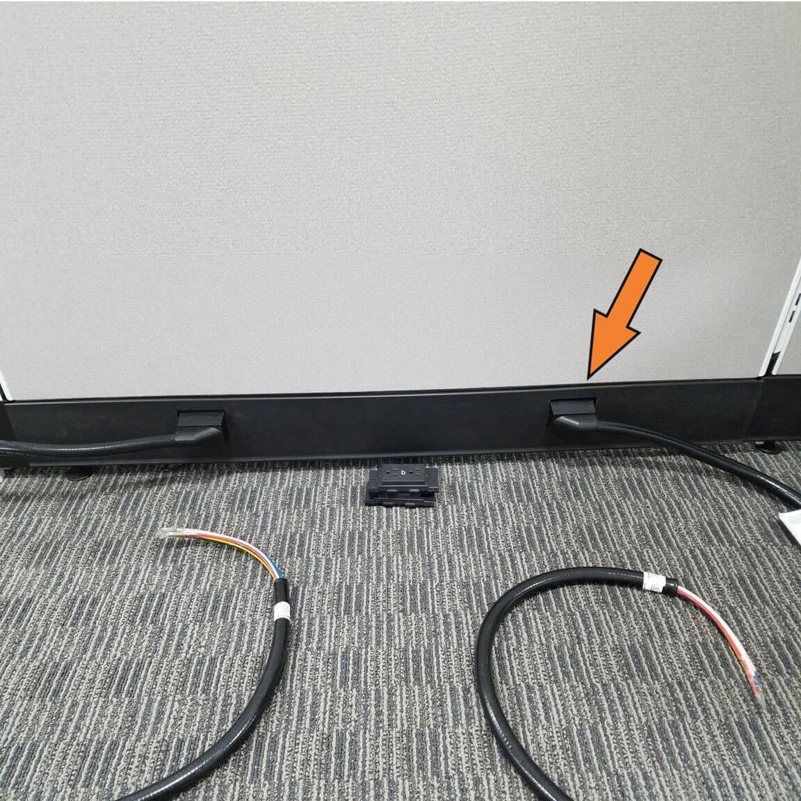 Panel Power Infeed Icon Commercial System Furniture Power Infeed - Walmart.com