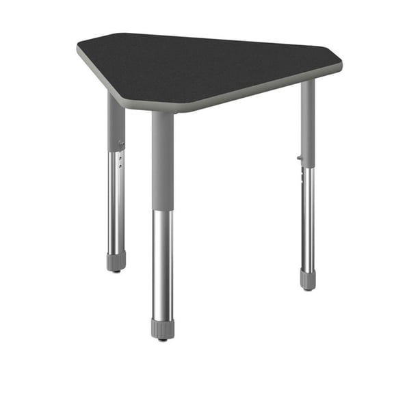 Commercial Thermal Fused Wood Laminate Top Collaborative Desk Black