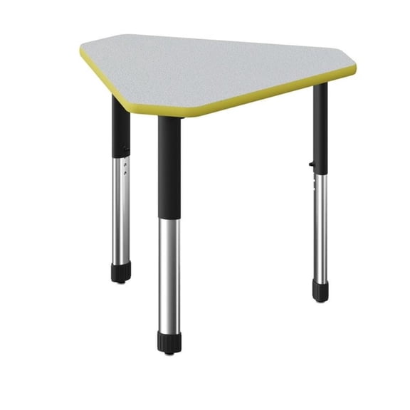 Commercial Thermal Fused Wood Laminate Top Collaborative Desk Gray