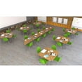 thumbnail image 1 of Commercial Thermal Fused Wood Laminate Top Collaborative Desk Oak, 1 of 9