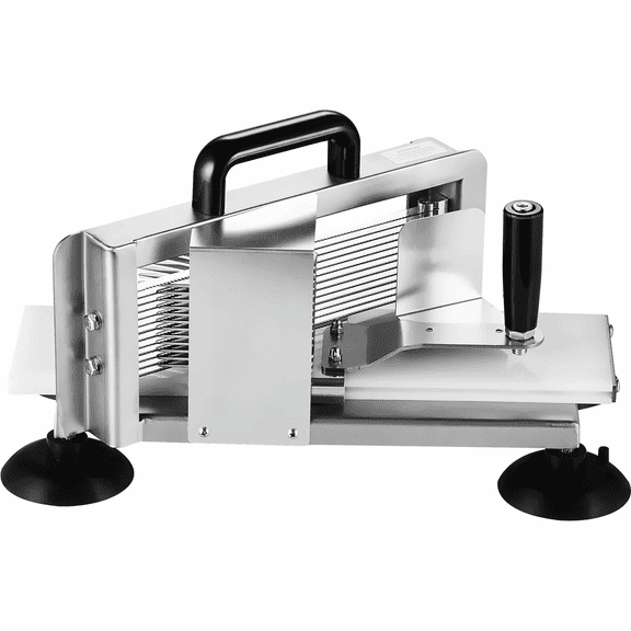 Commercial Tomato Slicer - Stainless Steel 1/4", 3/8", 3/16" Tomato Cutter Machine, Manual Vegetable Slicer for Kitchen, Restaurants, Heavy Duty
