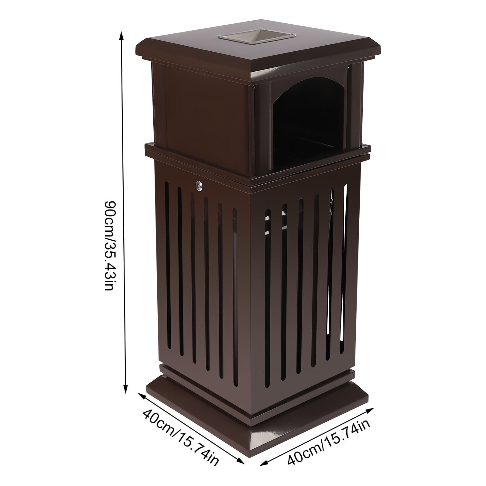 Commercial Trash Can Restaurant Outdoor Large Garbage Waste Recycle Bin