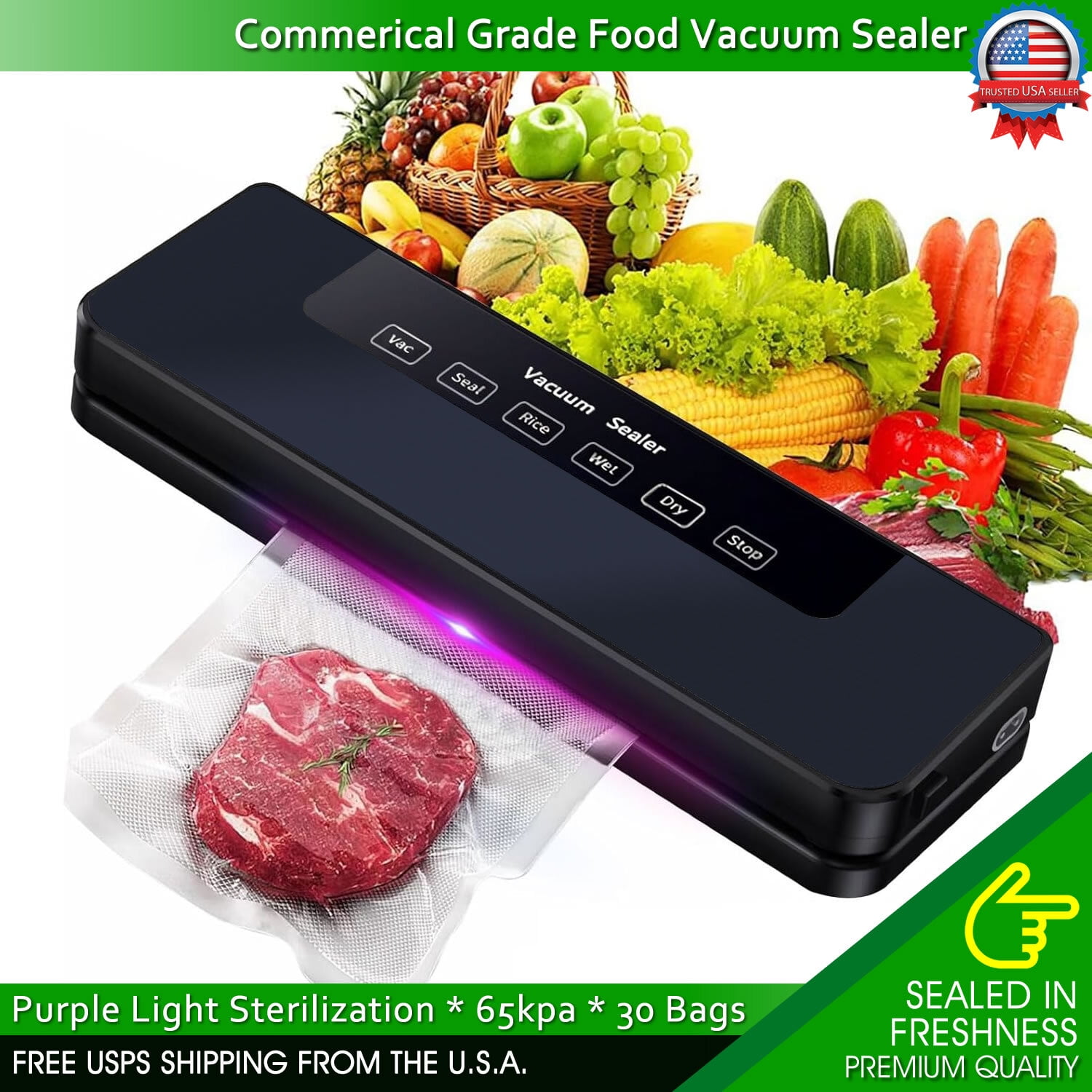 Commercial Vacuum Sealer Machine Seal a Meal Food Saver System With 30 ...