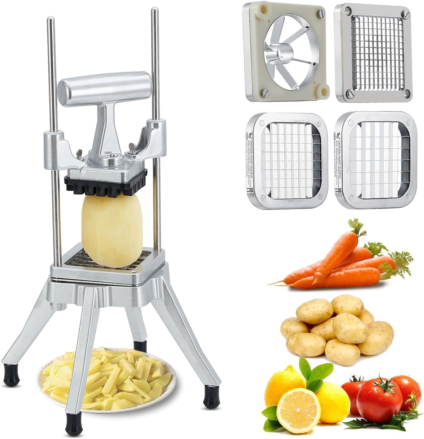 Commercial Vegetable Chopper Heavy Duty Stainless Onion Dicer Potato ...