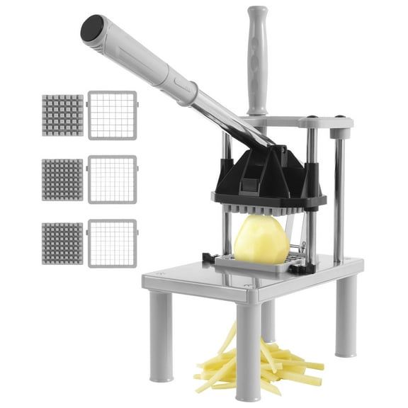 Commercial Vegetable Fruit Chopper Heavy Duty Stainless Steel Food Dicer Professional French Fry Cutter for Tomato Peppers Potato Mushroom