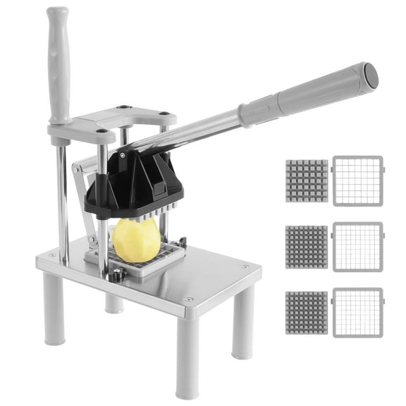 Commercial Vegetable Fruit Chopper Heavy Duty Stainless Steel Food Dicer Professional French Fry Cutter for Tomato Peppers Potato Mushroom