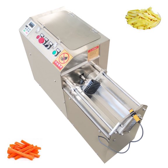 Commercial Vegetable Strip Cutter Automatic Potato Carrot Sweet Potato Cutting Machine 300-500kg/h