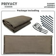 thumbnail image 1 of Commercial Windscreen Privacy Fence Screen Shade Cover Balcony Railing Garden Gate Driveway in Brown 3' x 21', 1 of 4