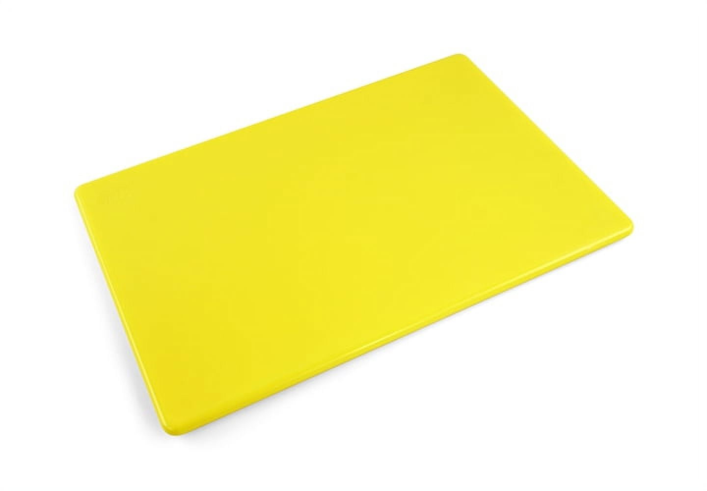 Choice 24 x 18 x 1/2 Yellow Polyethylene Cutting Board