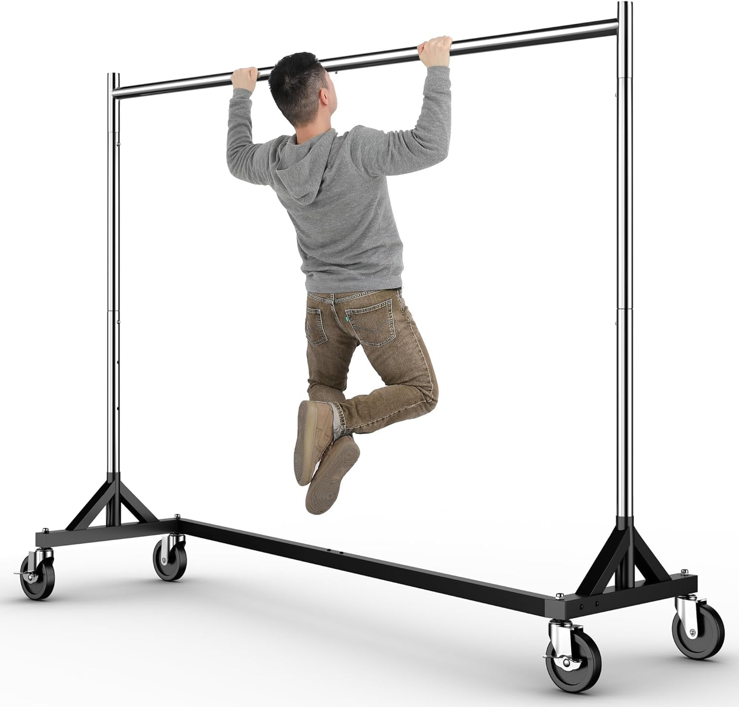 Commercial Z Base Garment Rack Hold 500LBS Heavy Duty Clothing Rack ...