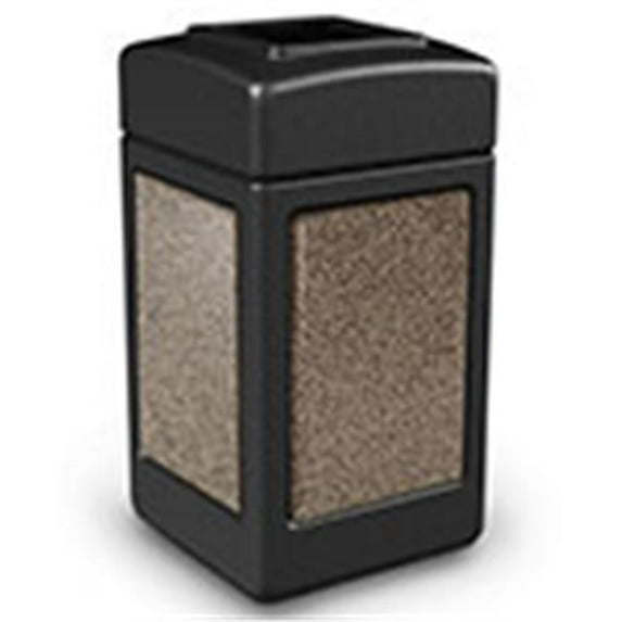 Commercial Zone 720352 StoneTec Square- Black with Riverstone