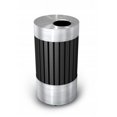 thumbnail image 1 of Commercial Zone 727543 Riverview 1  Stainless Steel and Black Powder-Coated Steel Waste Receptacle, 1 of 3