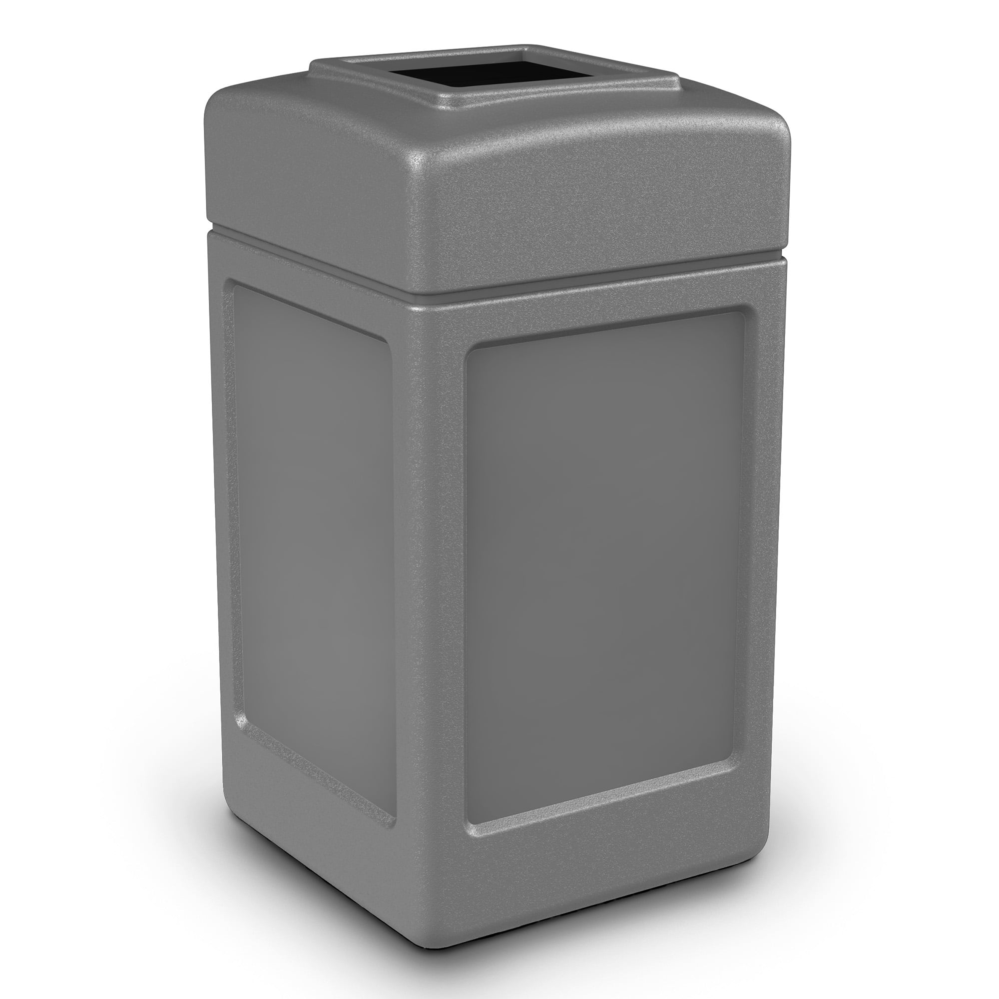 Commercial Zone 732103 Open-Top Square 42 Gallon Waste Trash