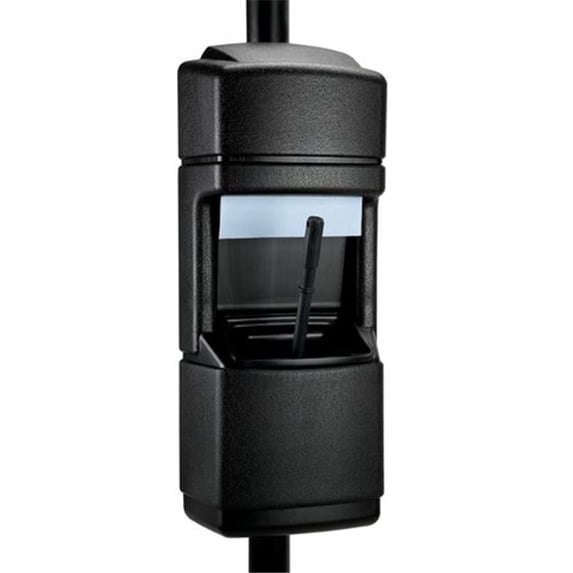 2 gal Rectangular Cleaning Can/Trash Can, Black, 14 3/4 in 750801