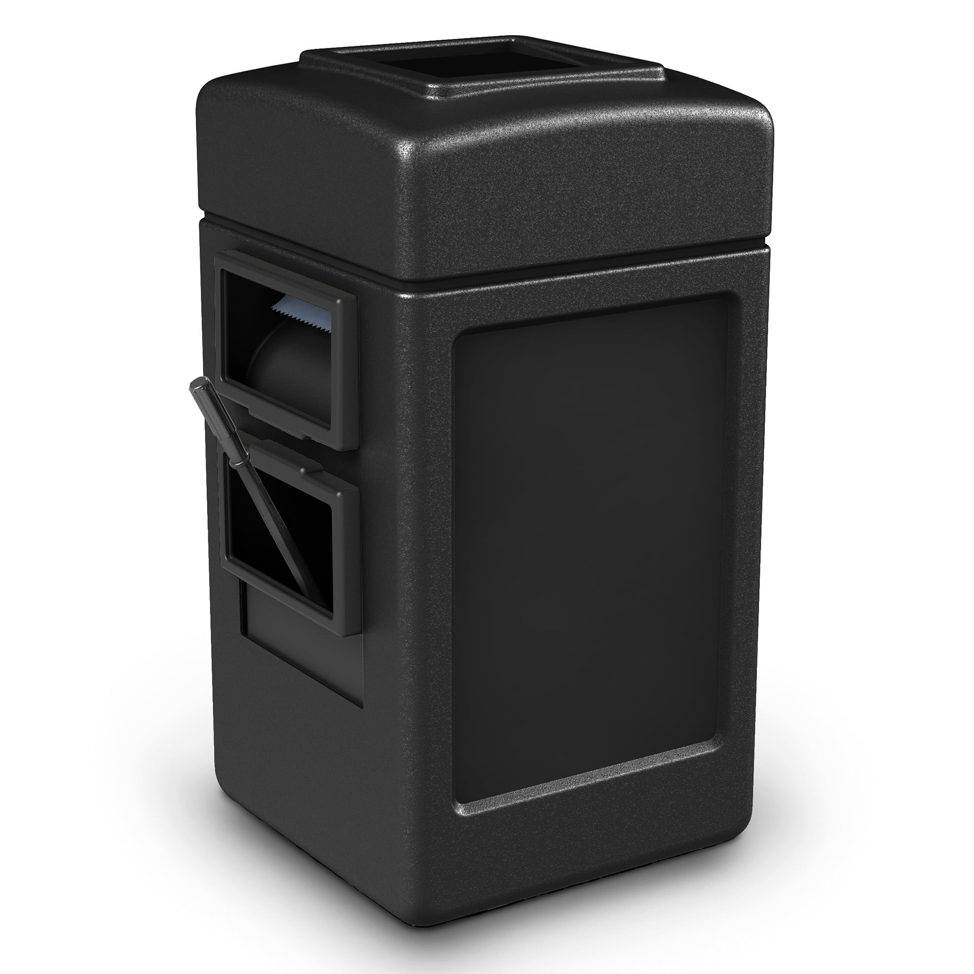 Commercial Zone Products Outdoor Garbage Bin, Black, 45