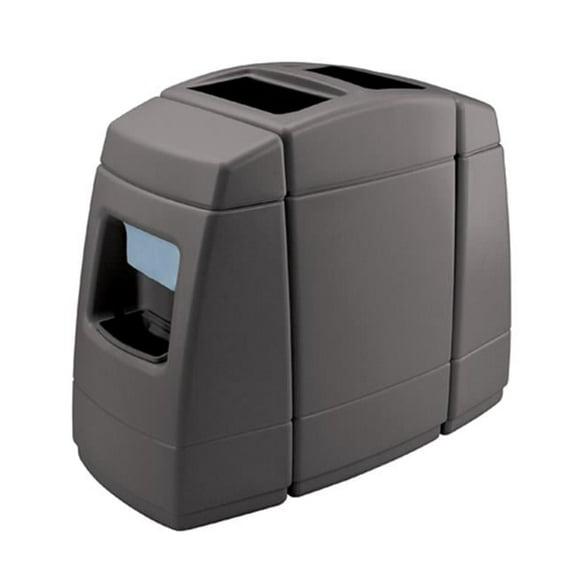 Commercial Zone 75820599 55-gallon Waste with 2 Windshield Centers - Charcoal