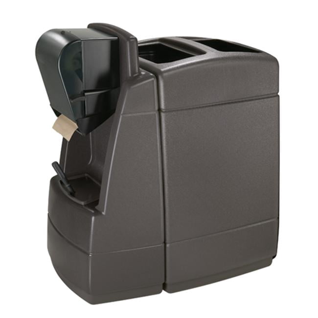 Commercial Zone 75830599 55-gallon Waste with 1 sided Windshield Center- Roll Towel - Charcoal