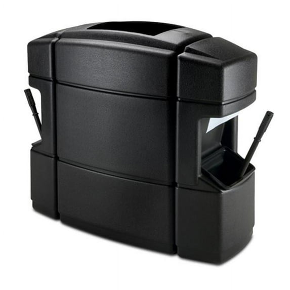 Commercial Zone 758701 Rectangular Waste - N - Wipe - Black