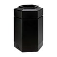 thumbnail image 1 of Commercial Zone Open-Top 30 Gal Hexagon Waste Trash Container Bin, Black, 1 of 3