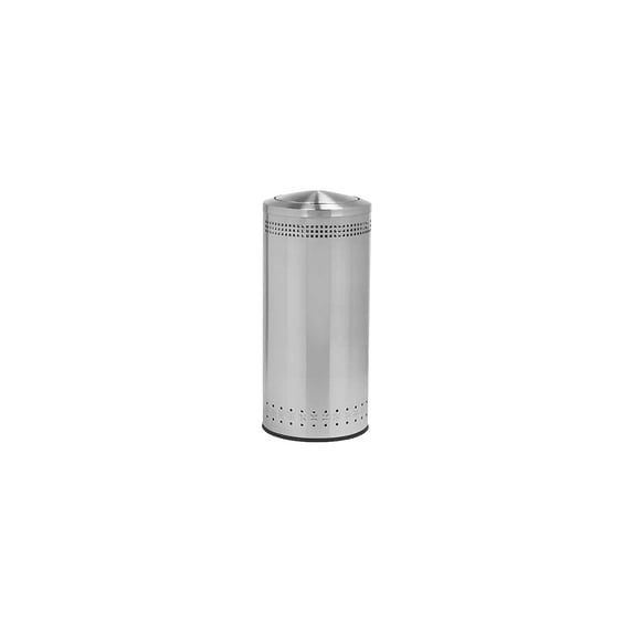 Commercial Zone Precision Imprinted 360 Stainless Steel Trash Can with Lid 25 Gal. (781429)