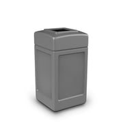 Commercial Zone Products 42-gallon Square Waste Container Gray