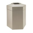 thumbnail image 1 of Commercial Zone Products PolyTec Series 45gal Hex Waste Container Beige (737202), 1 of 3