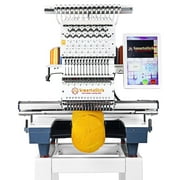 Commercial embroidery machine S1501, 15 Needles, Max Speed 1200RPM, Embroidering for Hats and Clothing with 13.8"x19.7" Embroidery Area, 12" Touch Screen, Wifi available (containing starter kit)