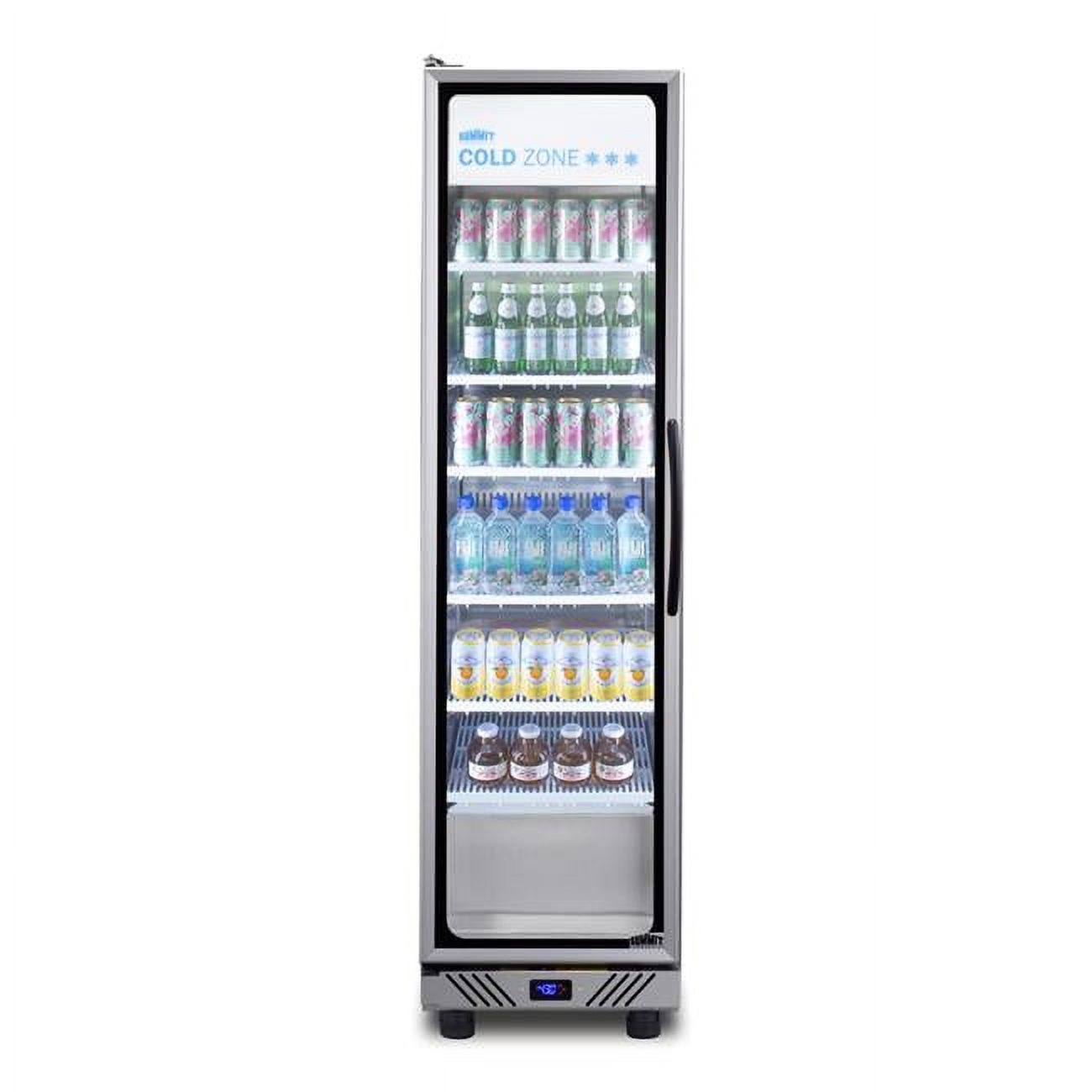 VEVOR Commercial Refrigerator,Display Fridge Upright Beverage Cooler, Glass  Door with LED Light for Home, Store, Gym or Office, (8 cu.ft. Single Swing  Door)