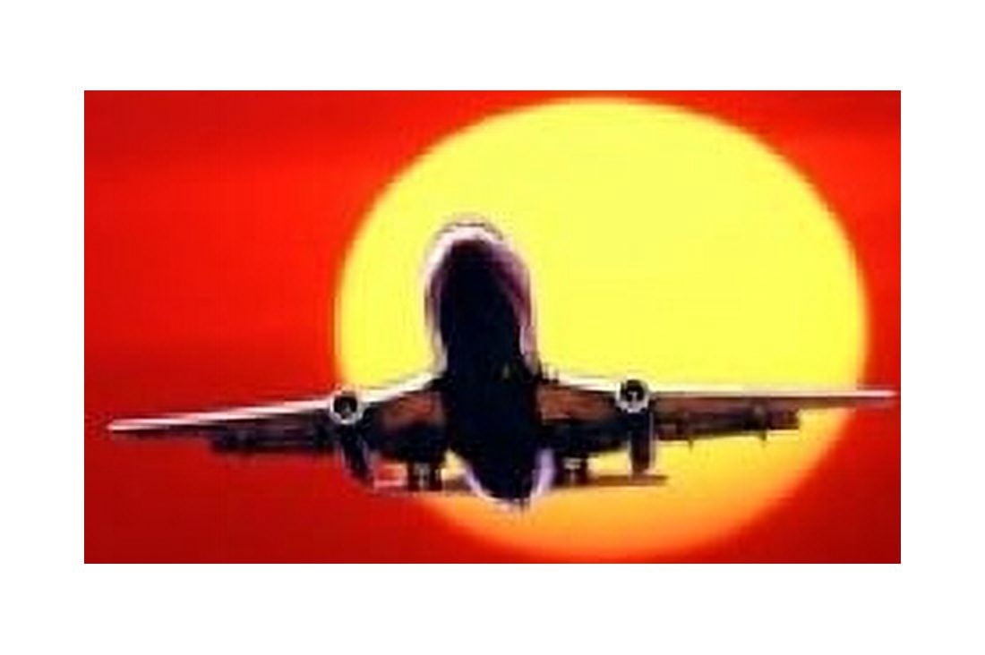 Commerical Jet Canvas Art - Bill Bachmann DanitaDelimont (36 x 24)