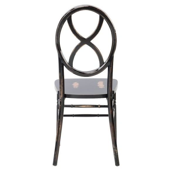 CSP Commerical Seating Products Diamond Lime Black Wash Wood Chairs