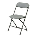 thumbnail image 1 of CSP Commerical Seating Products Poly Grey Folding Chairs, 1 of 2