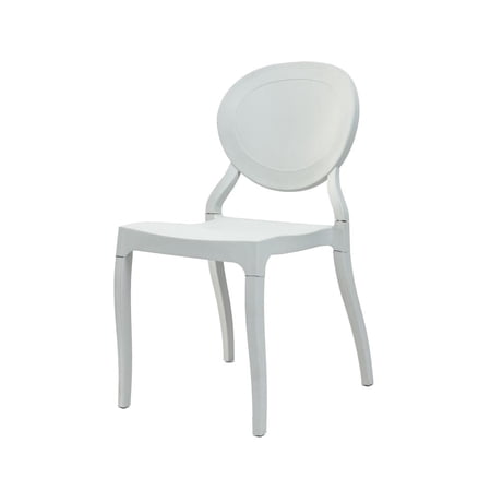 Commercial Seating Products Emma Armless White Chairs