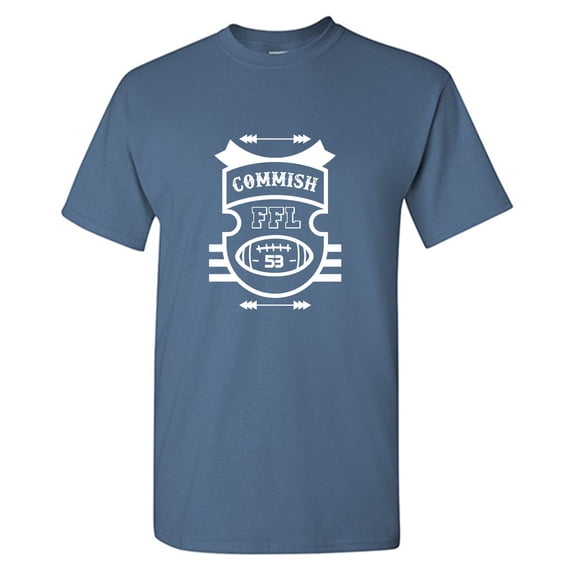 Commish FFL Football Funny Shirts Graphic Tee TShirt Gift