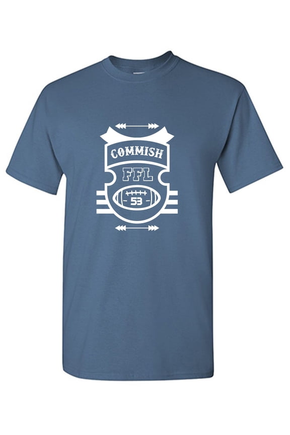 Commish FFL Football Funny Shirts Graphic Tee TShirt Gift